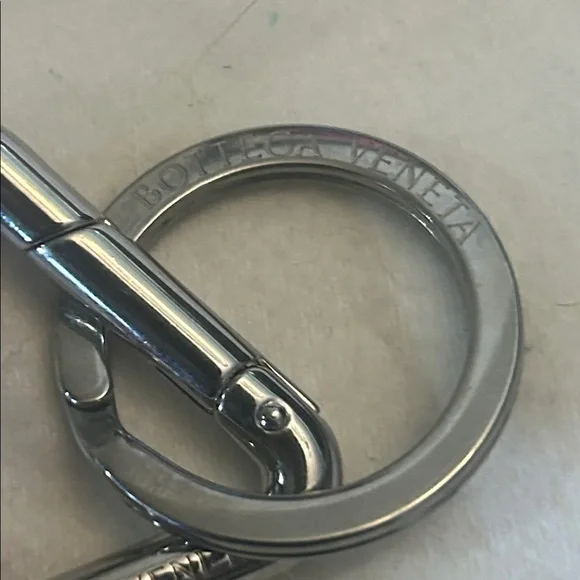 Bottega Veneta red leather and silver keychain or bag charm - Picture 3 of 11